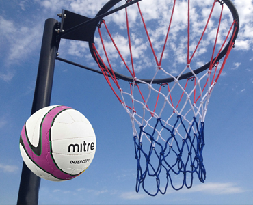 Netball hoop, netball equipment